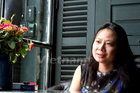 Nữ nghệ sỹ Giang Trang (Ảnh: Hữu Đức/Vietnam+)