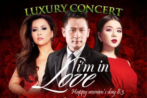 Poster đêm 'Luxury Concert - I'm in love.' (Ảnh: NĐ) 