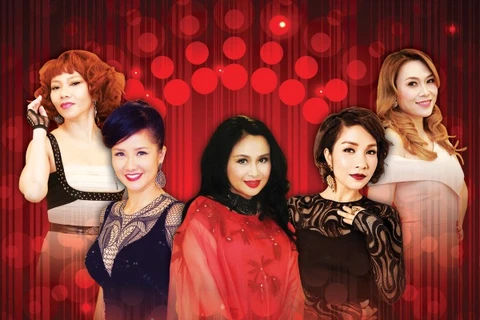 Poster đêm nhạc '5 giọng ca vàng - Nhớ mùa Thu Hà Nội.' (Ảnh: Media Max) 