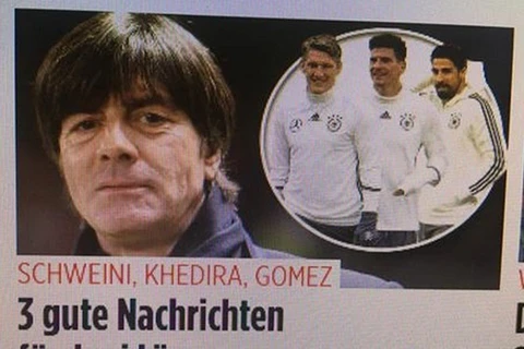 Bastian Schweinsteiger, Sami Khedira và Mario Gomez đều có thể trở lại cùng tuyển Đức tại Euro 2016 