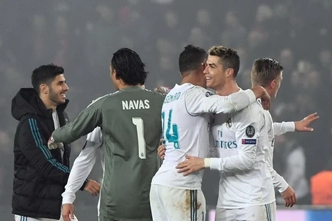 Real Madrid lần thứ 8 liên tiếp bước vào tứ kết UEFA Champions League. (Nguồn: Getty Images)