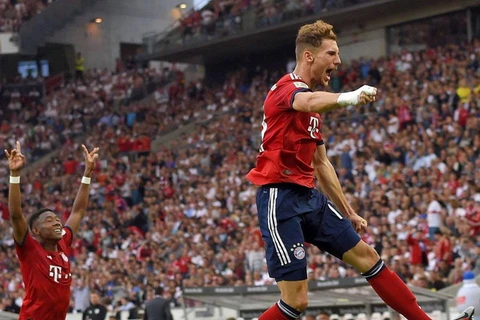 Leon Goretzka đã có bàn thắng đầu tiên ngay ở trận ra mắt trong màu áo Bayern (Nguồn: FcB.de)