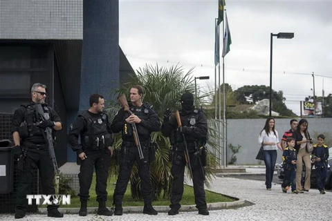 Cảnh sát Brazil. (Ảnh minh họa. Nguồn: AFP/TTXVN)