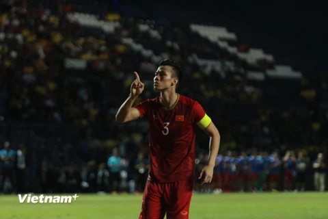 Việt Nam á quân King's Cup 2019, nhưng vẫn thăng tiến trên bảng xếp hạng FIFA. (Ảnh: Nguyên An/Vietnam+)