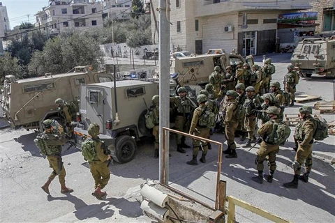 Các lực lượng an ninh Israel được triển khai tại Jerusalem ngày 6/2/2020. (Ảnh: AFP/TTXVN)