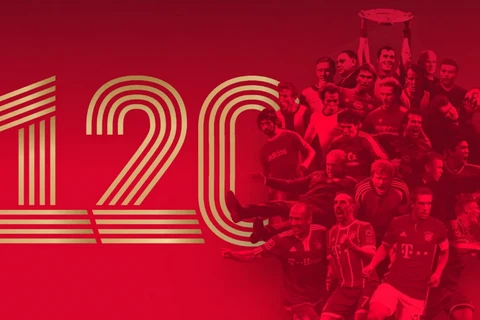 Ngày 27/2/2010 FC Bayern kỷ niệm 120 năm ngày thành lập câu lạc bộ (Ảnh: Nguồn Fcb.de)