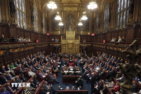 Toàn cảnh phiên họp Thượng viện Anh tại London. (Nguồn: AFP/TTXVN)