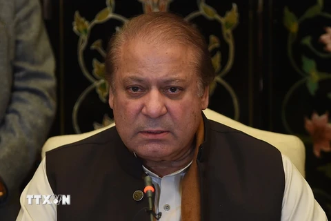 Cựu Thủ tướng Pakistan Nawaz Sharif đối mặt với cáo buộc rửa tiền. (Nguồn: AFP/TTXVN)