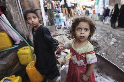 Trẻ em – Những nạn nhân vô tội của chiến tranh. (Nguồn: The Wire)