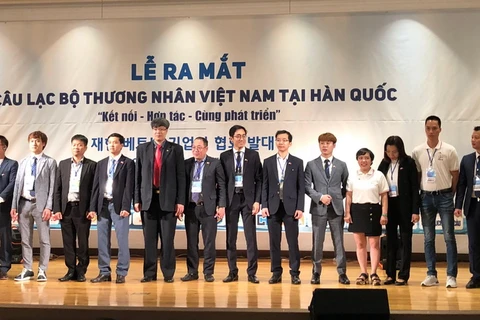 Ra mắt Câu lạc bộ thương nhân Việt trên đất Hàn. (Nguồn: Mạnh Hùng/TTXVN)
