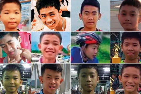 Nhìn lại chiến dịch giải cứu đội bóng Thái Lan qua ảnh. (Nguồn: The Guardian)