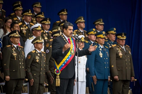 Vụ nổ nhằm vào Tổng thống Venezuela Nicolas Maduro. (Nguồn: NBC)