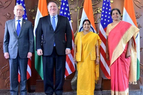 Các quan chức cấp cao Mỹ và Ấn Độ xác nhận hai nước tập trận quy mô lớn vào năm 2019. (Nguồn: Scroll)
