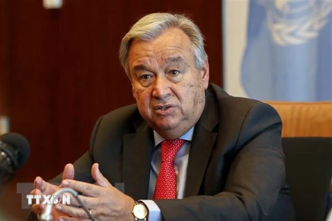 Tổng thư ký Liên hợp quốc Antonio Guterres. (Nguồn: THX/TTXVN)