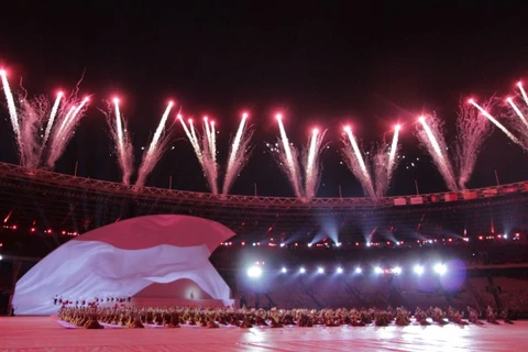 Lễ khai mạc Asian Para Games 2018 trên đất Indonesia. (Nguồn: AFP/TTXVN)
