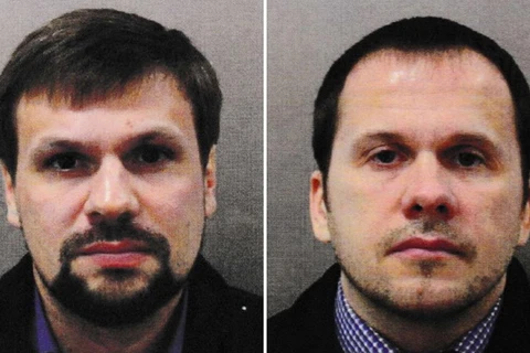 Hai nghi phạm trong vụ đầu độc cựu điệp viên Skripal. (Nguồn: 112 International)