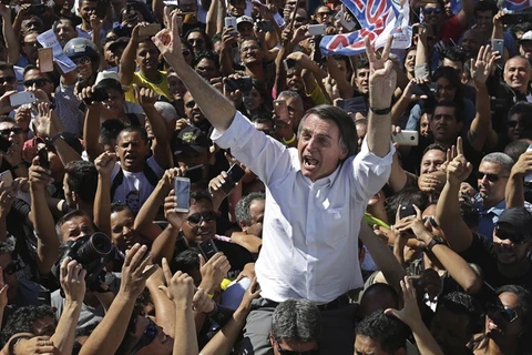 Ứng cử viên cực hữu Jair Bolsonaro, người đã dẫn đầu vòng 1 cuộc bầu cử tổng thống Brazil vừa qua. (Nguồn: Financial Times)