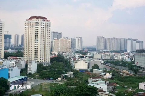 Một khu đô thị ở Thành phố Hồ Chí Minh. (Ảnh: Anh Tuấn/TTXVN)