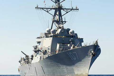 Tàu khu trục tên lửa Gravely của Lực lượng Hải quân Mỹ. (Nguồn: Sputnik)