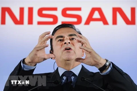 Ông Carlos Ghosn, khi giữ chức Chủ tịch Nissan, phát biểu trong cuộc họp báo tại Yokohama, Nhật Bản, ngày 11/5/2012. (Nguồn: AFP/TTXVN)