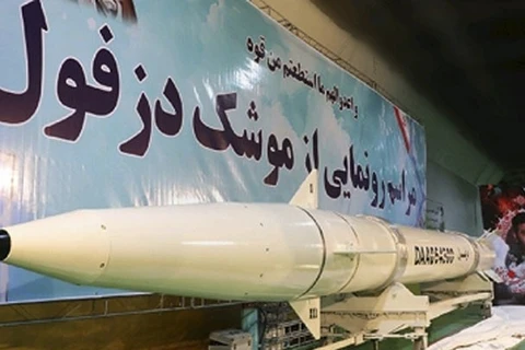 Tên lửa Dezful của Iran. (Nguồn: Dawn)