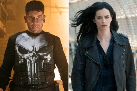The Punisher (trái) và Jessica Jones chính thức bị Netflix "khai tử." (Nguồn: EW)