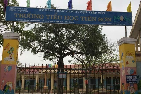 Trường tiểu học Tiên Sơn ở Bắc Giang. 