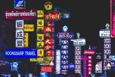 Quang cảnh đường phố về đêm tại thủ đô Bangkok của Thái Lan. (Nguồn: Reclaim The Net)