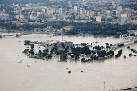 Lũ lụt gây thiệt hại nghiêm trọng ở Iran. (Nguồn: Middle East Eye)