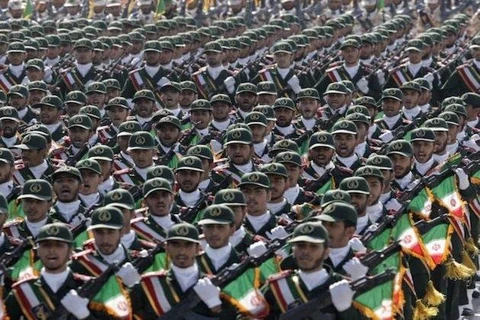 Các binh sỹ của Lực lượng Vệ binh Cách mạng Hồi giáo Iran. (Nguồn: North Korea Times)