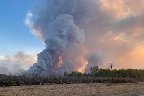 Quang cảnh cháy rừng Alberta ở Canada. (Nguồn: Castanet)
