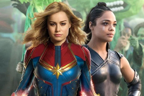Liệu Captain Marvel (trái) và Valkyrie sẽ hợp tác trong tương lai? (Nguồn: MCU Exchange)