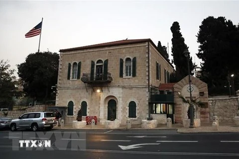 Tòa lãnh sự quán Mỹ ở Jerusalem. (Ảnh: AFP/TTXVN)