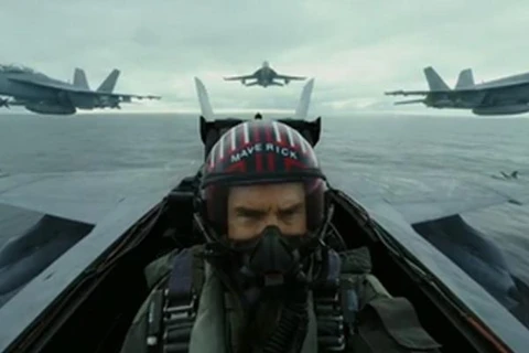 Một phân cảnh của Tom Cruise trong ''Top Gun: Maverick''. (Nguồn: CJ)