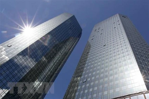 Trụ sở Deutsche Bank tại Frankfurt, Đức. (Ảnh: AFP/TTXVN)