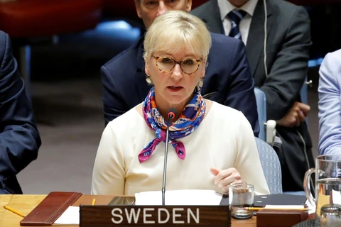 Ngoại trưởng Thụy Điển Margot Wallstrom. (Nguồn: Reuters)
