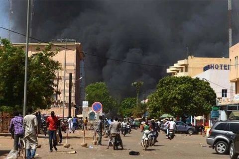​Vụ tấn công nhằm vào nhà thờ Hồi giáo ở miền Bắc Burkina Faso. (Nguồn: Asian News Channel)