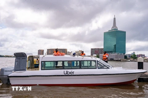 Bến thuyền UberBoat tại thành phố Lagos, Nigeria. (Ảnh: TTXVN)