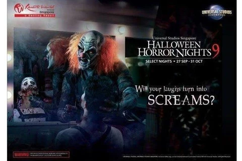 Một poster quảng bá Halloween tại công viên Universal. (Nguồn: Batam)