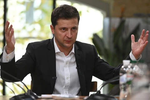 Tổng thống Ukraine Volodymyr Zelensky. (Ảnh: AFP/TTXVN)