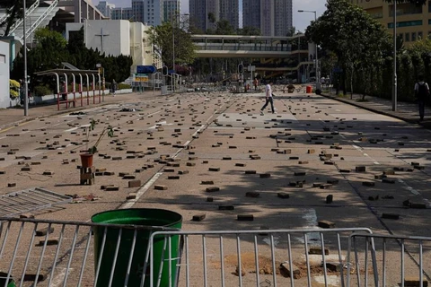 Vì lý do an toàn của sinh viên và thầy cô giáo, nhiều trường đại học ở Hong Kong đã kết thúc học kỳ sớm. (Nguồn: ABC)