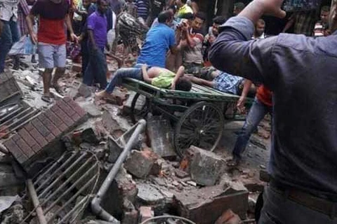 Hiện trường vụ tai nạn. (Nguồn: Dhaka Tribune)