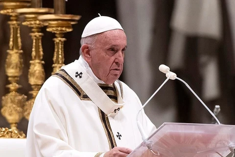 Giáo hoàng Francis đã chủ trì thánh lễ mừng Chúa Giáng sinh. (Nguồn: EPA)