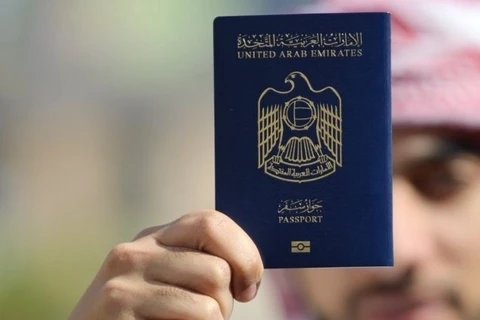 Tấm hộ chiếu của UAE được đánh giá là quyền lực nhất thế giới. (Nguồn: Khaleej Times)