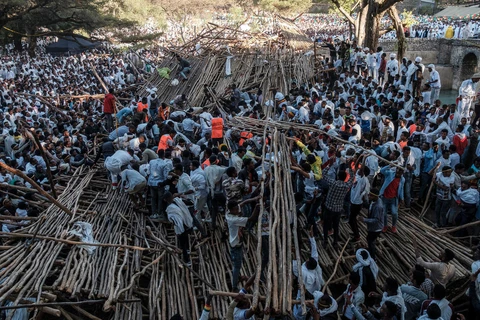 Quang cảnh lễ hội. (Nguồn: France 24h)