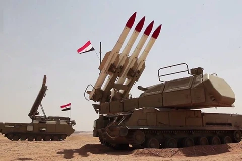Hệ thống tên lửa phòng không Buk-M2E của quân đội Syria.