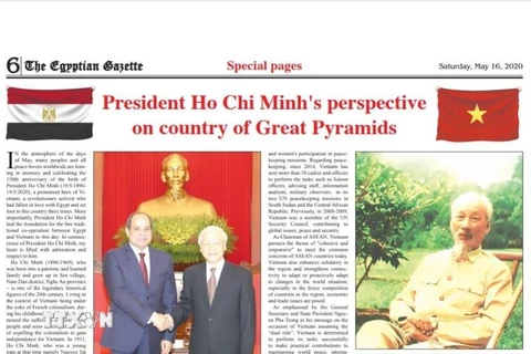 Bài báo tập trung giới thiệu thân thế, sự nghiệp của Chủ tịch Hồ Chí Minh; vai trò của Người đối với sự ra đời của Đảng Cộng sản Việt Nam và sự nghiệp đấu tranh, giải phóng dân tộc. (Ảnh: Anh Tuấn/TTXVN)