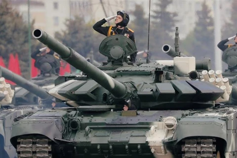 Nga tổ chức Lễ duyệt binh kỷ niệm 75 Ngày Chiến thắng phát xít trên Quảng trường Đỏ. (Ảnh: RIA)