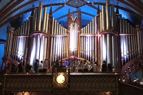 Chiếc đàn organ biểu tượng tại Nhà thờ Đức Bà. (Ảnh: Flickr)