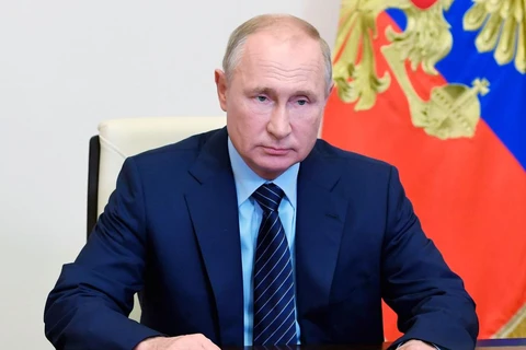 Tổng thống Nga Vladimir Putin phát biểu. (Ảnh: Teller Report)
